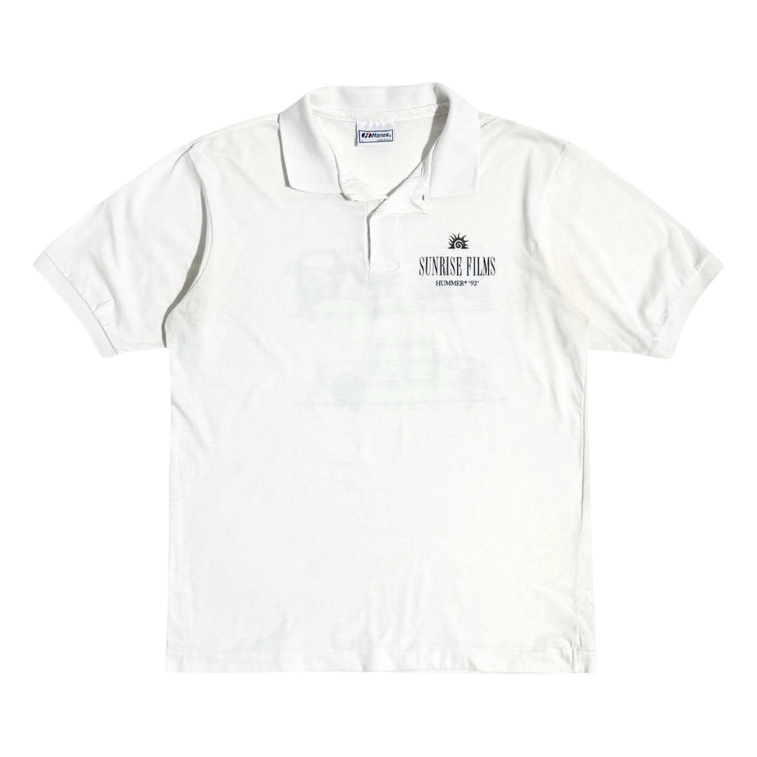 1990’S HUMMER MADE IN USA H1 1992 CIVILIAN RELEASE PROMOTIONAL S/S POLO SHIRT LARGE