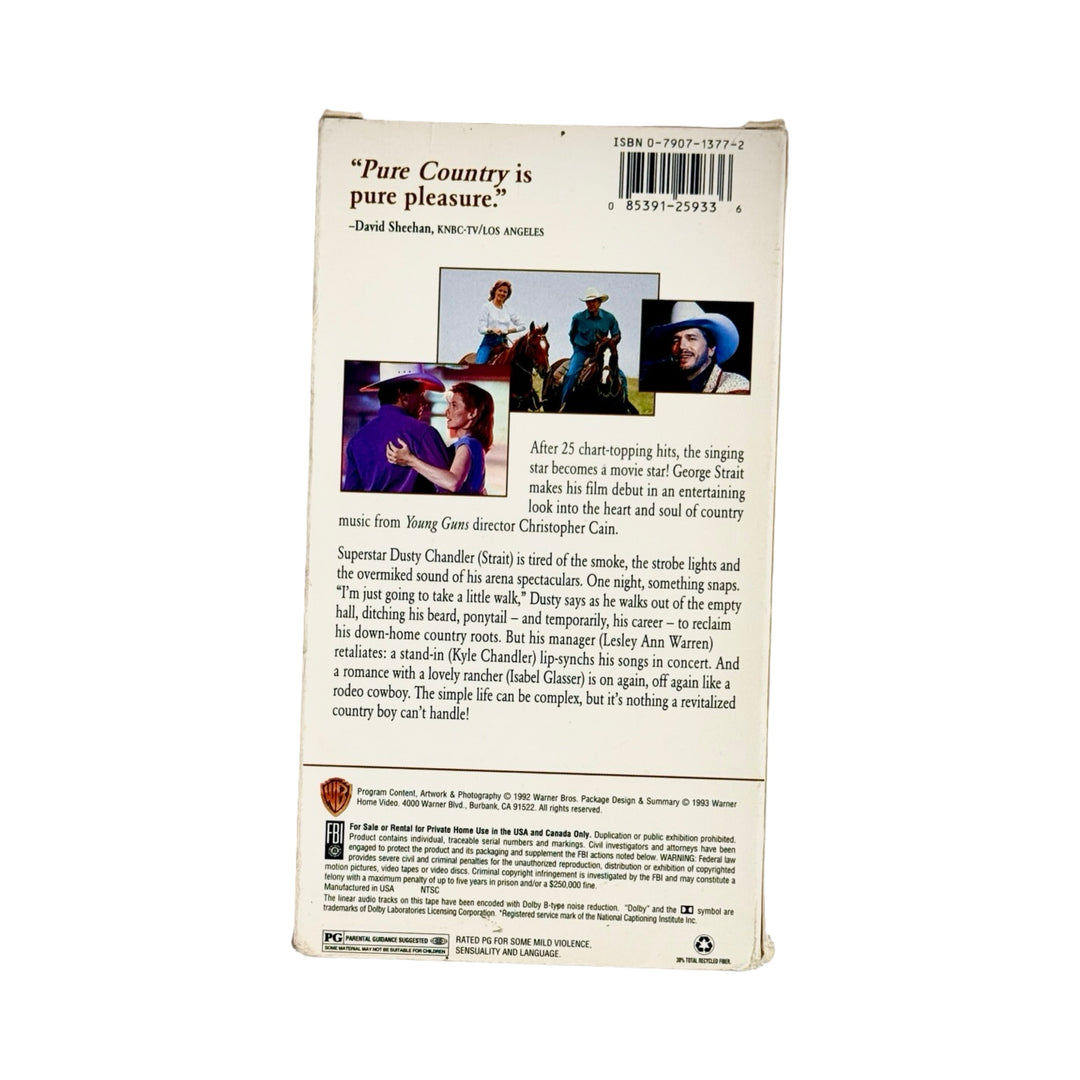 PURE COUNTRY VHS VIDEO TAPE