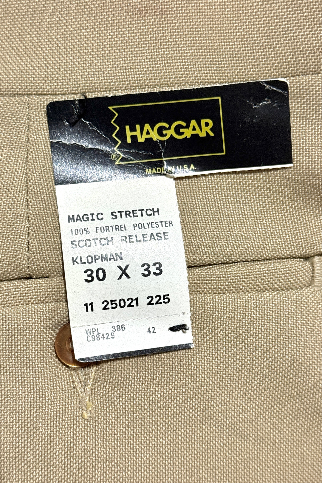 1970’S DEADSTOCK MAGIC STRETCH MADE IN USA WESTERN FROG POCKET BOOTCUT PANTS 30 X 32