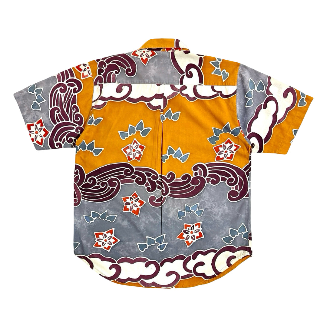 1990’S TERRITORY AHEAD HAND PRINTED BATIK RAYON S/S B.D. SHIRT X-LARGE