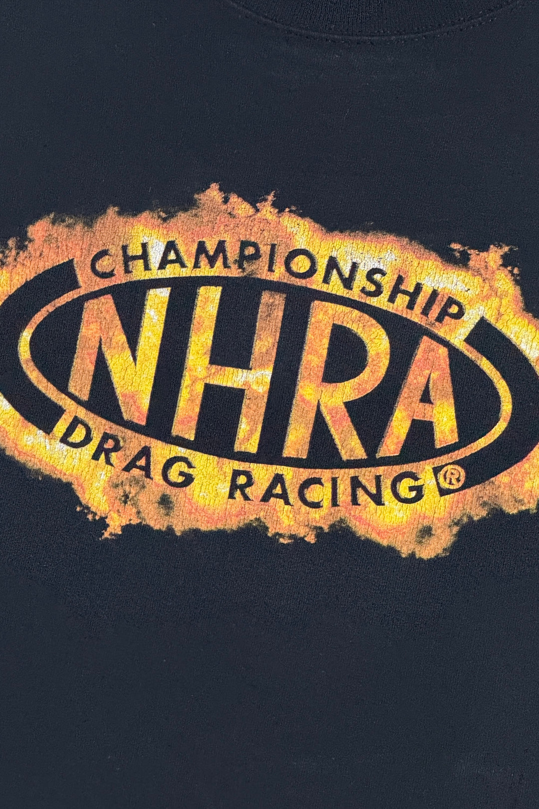1990’S NHRA DRAG RACING MADE IN USA FADED FLAME LOGO S/S T-SHIRT XXL