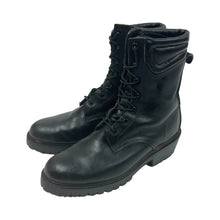 Load image into Gallery viewer, 1990’S WILDLAND FIREFIGHTING MADE IN USA BLACK LEATHER WORK BOOTS M10
