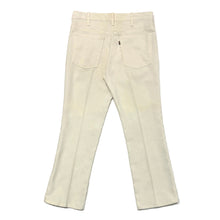 Load image into Gallery viewer, 1970’S LEVI’S MADE IN USA STAPREST 517 WHITE WESTERN BOOTCUT PANTS 34 X 28
