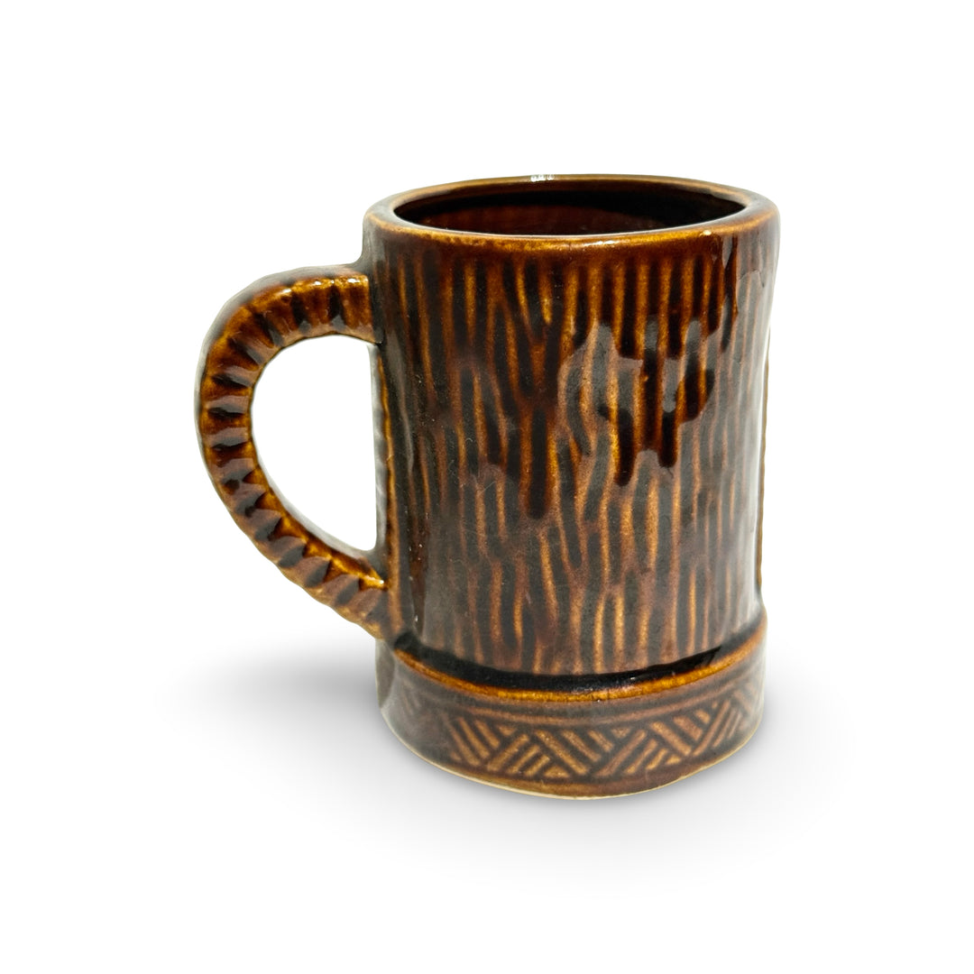 1960’S ORCHIDS OF HAWAII MADE IN JAPAN “KAHUNA” GLAZED CERAMIC COFFEE MUG