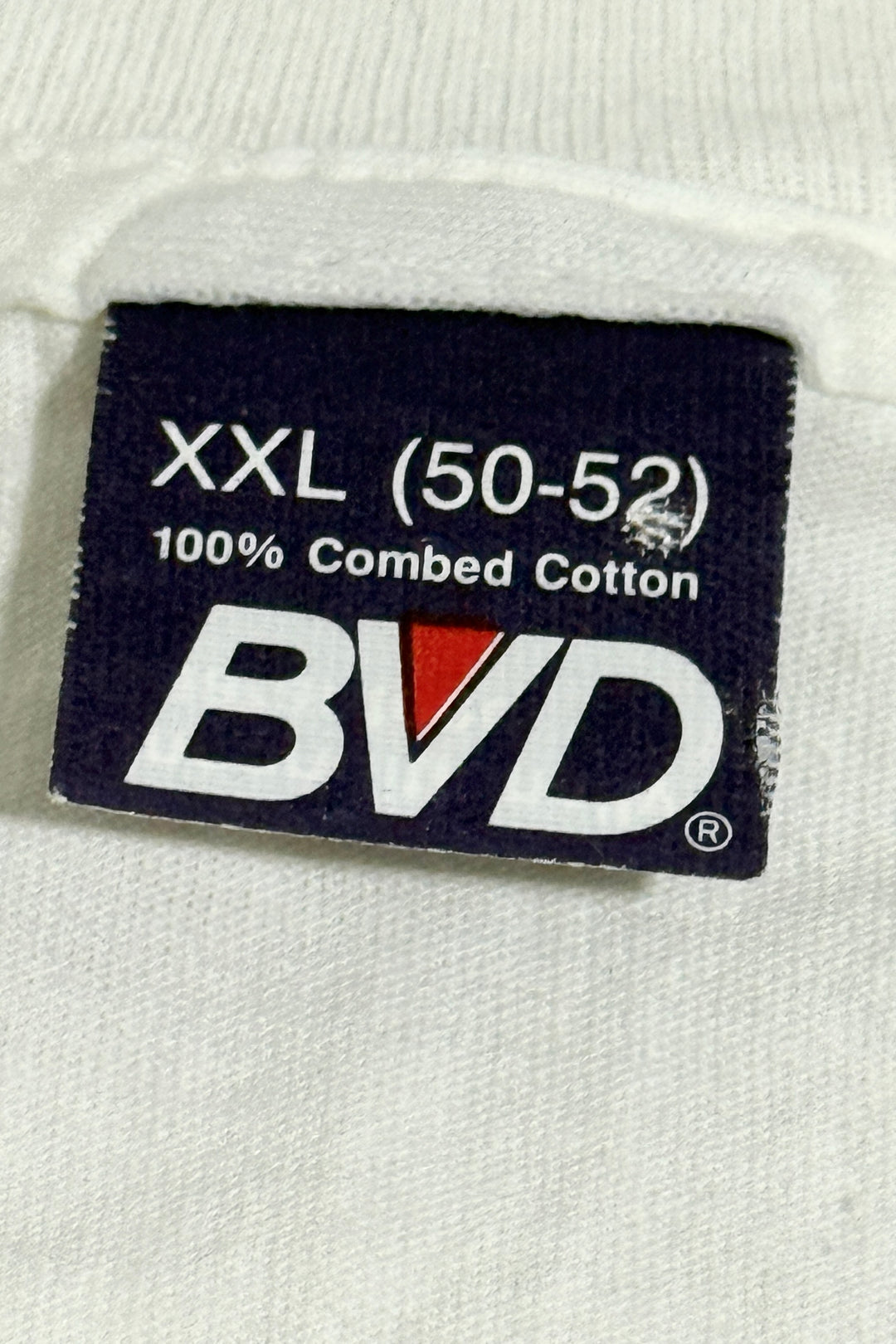 1980’S BVD MADE IN USA CREWNECK S/S UNDERSHIRT T-SHIRT XXL