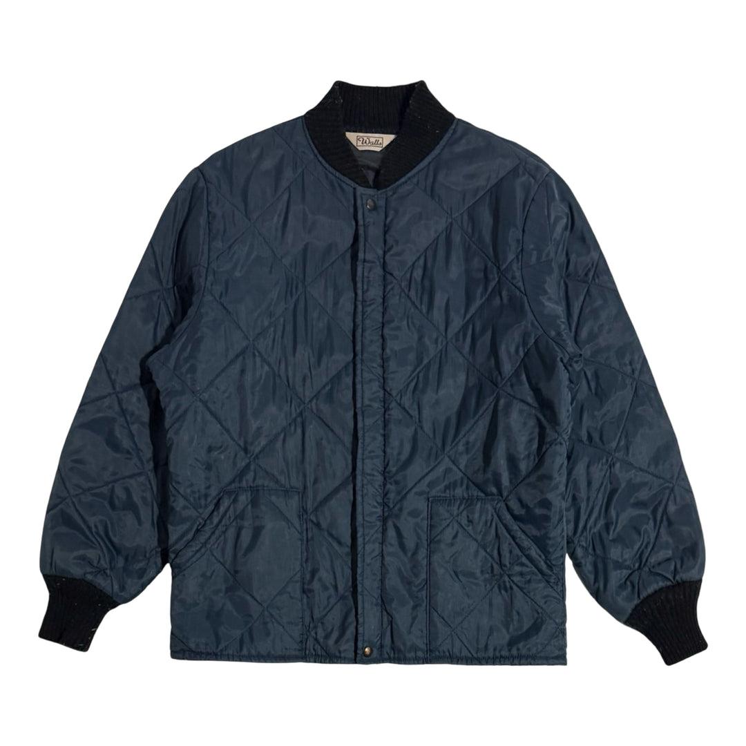 1990’S WALLS MADE IN USA CROPPED QUILTED ZIP LINER JACKET LARGE