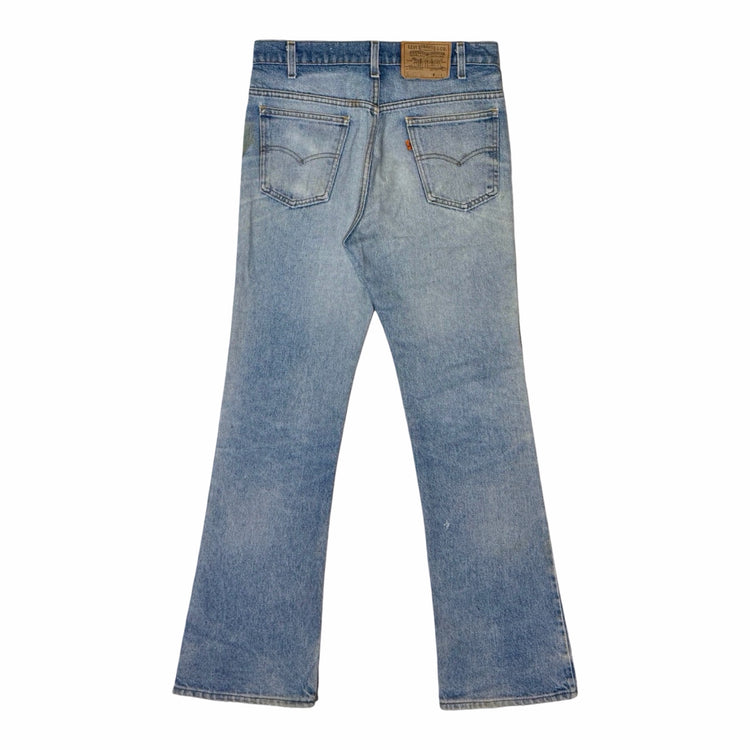 1980's Levi's 517 orange tab bootcut jeans back