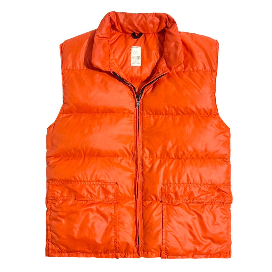1970’S QUILTED MADE IN USA CROPPED GOOSE DOWN PUFFER VEST SMALL