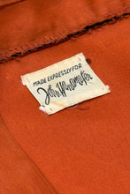 Load image into Gallery viewer, 1950’S JOHN WANAMAFER MADE IN USA ORANGE CONTRAST LOUNGE ROBE LARGE
