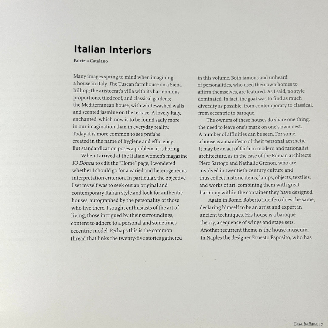 CASA ITALIANA BOOK