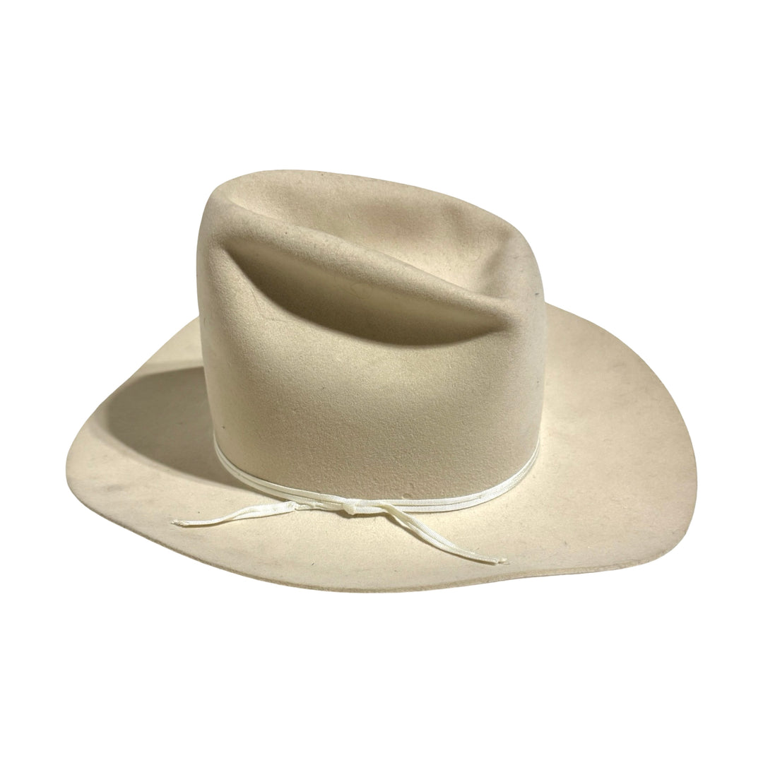 1970’S AMERICAN HAT CO MADE IN USA SILVERBELLY FUR WOOL FELT COWBOY HAT 6 7/8