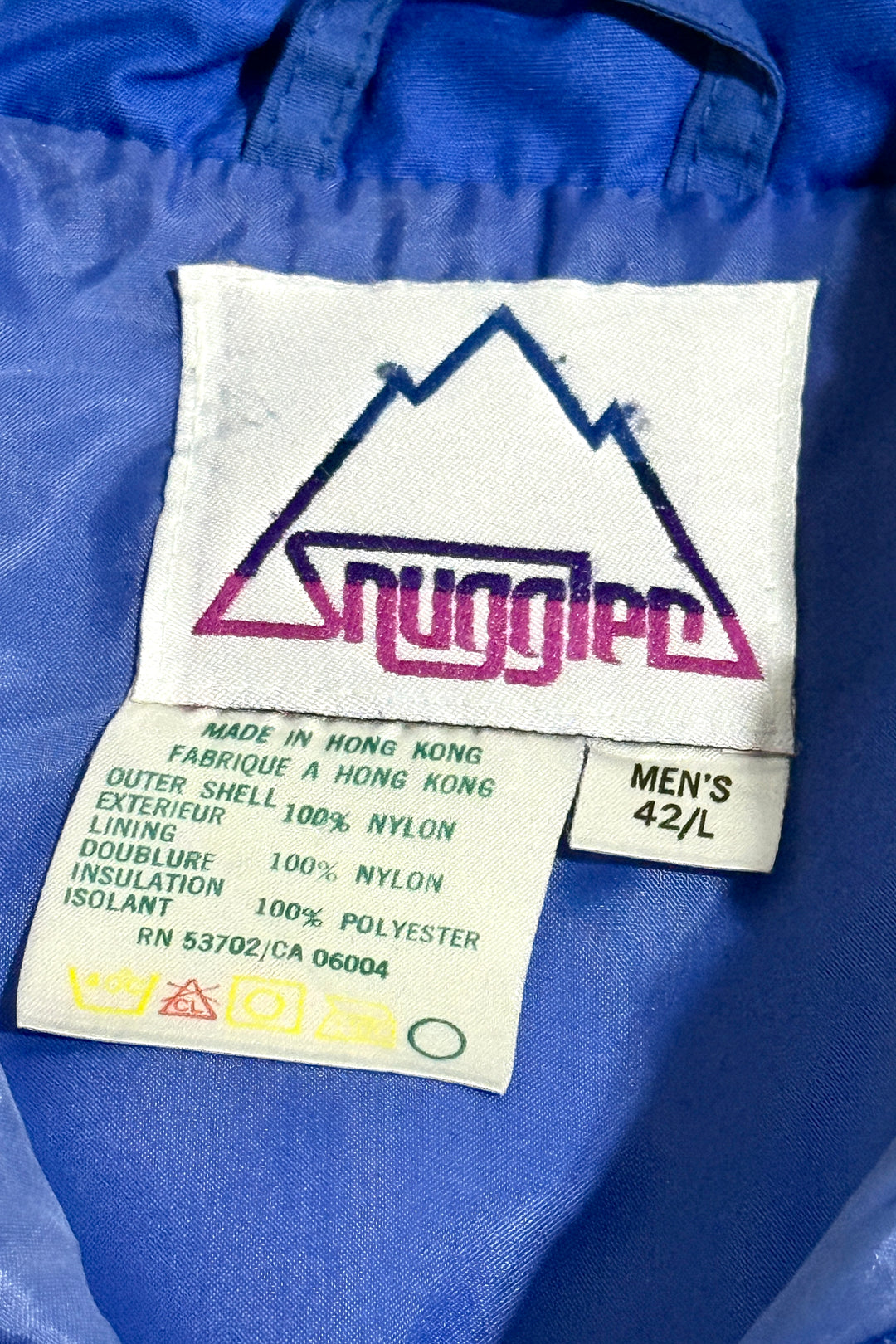 1970’S SNUGGLER CROPPED QUILTED INSULATED SKI JACKET LARGE