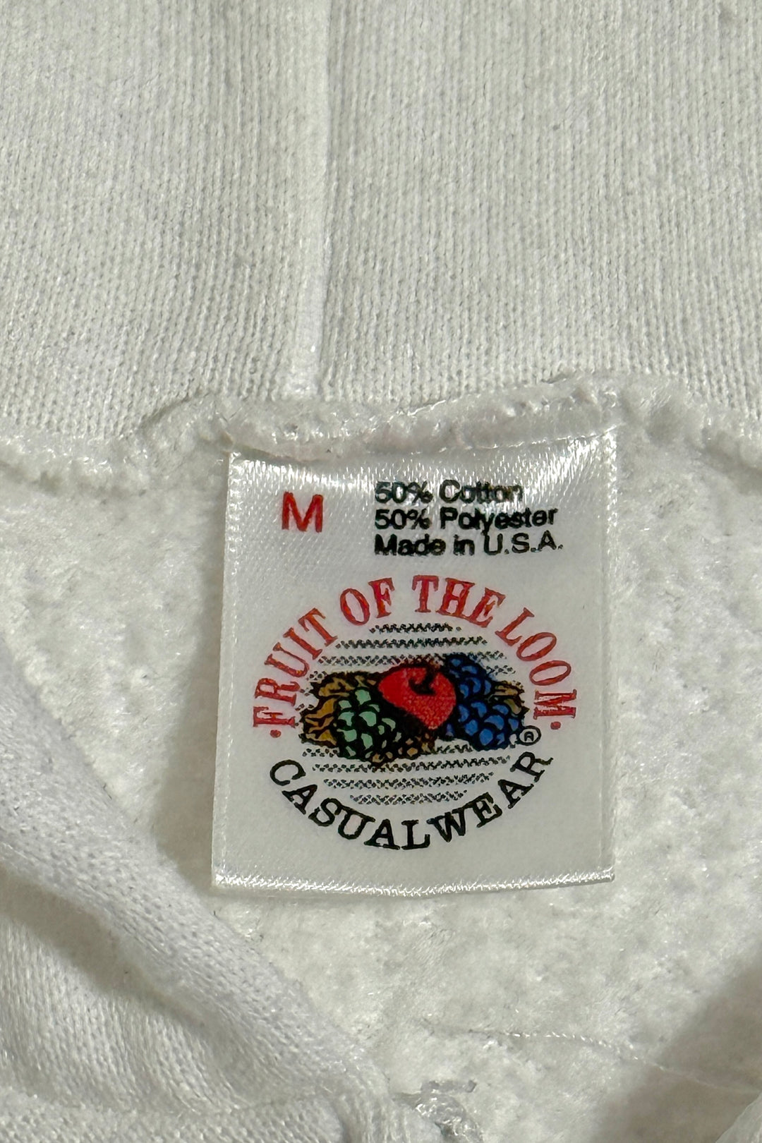 1980’S PORSCHE MADE IN USA BRUSHED FLEECE HOODED ZIP SWEATER MEDIUM