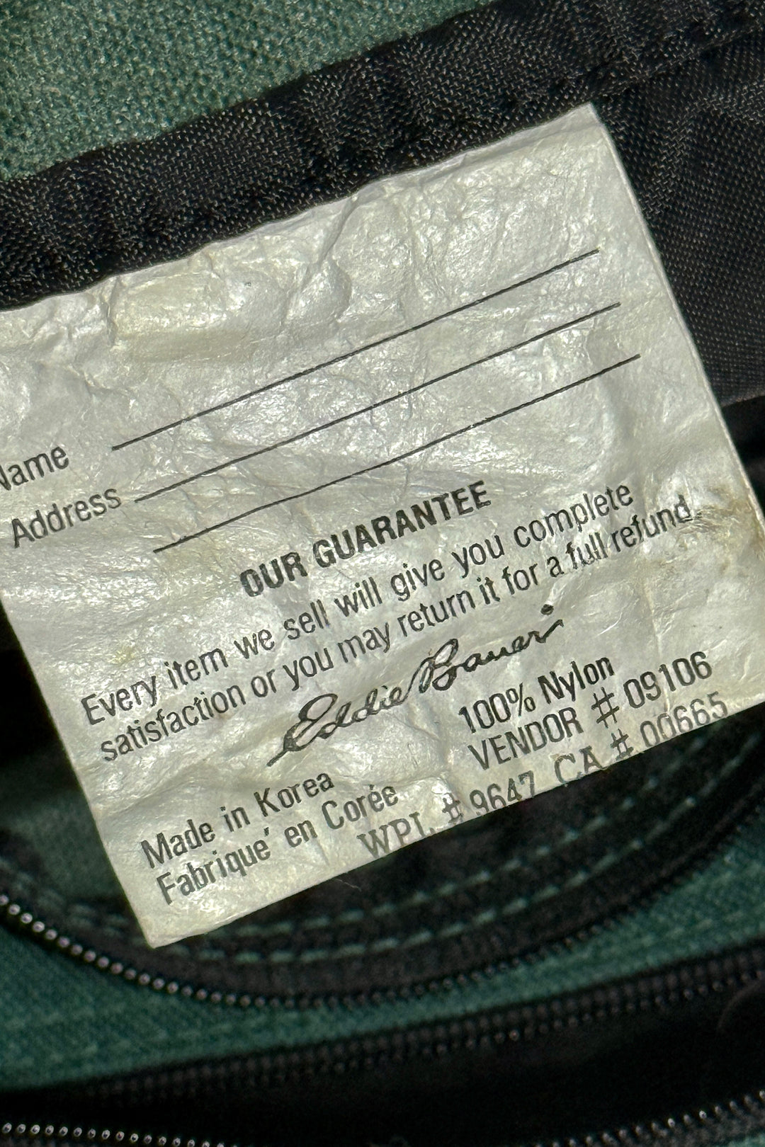 1990’S EDDIE BAUER EMBROIDERED TECH DOPP KIT BAG