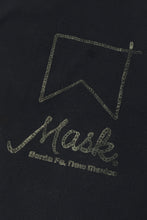 Cargar imagen en el visor de la galería, MASK WOOD BLOCK PRINT LOGO MADE IN USA CREWNECK T-SHIRT SMALL
