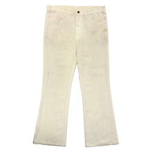 Load image into Gallery viewer, 1970’S LEVI’S 517 STAPREST WHITE MADE IN USA BOOTCUT PANTS 34 X 28
