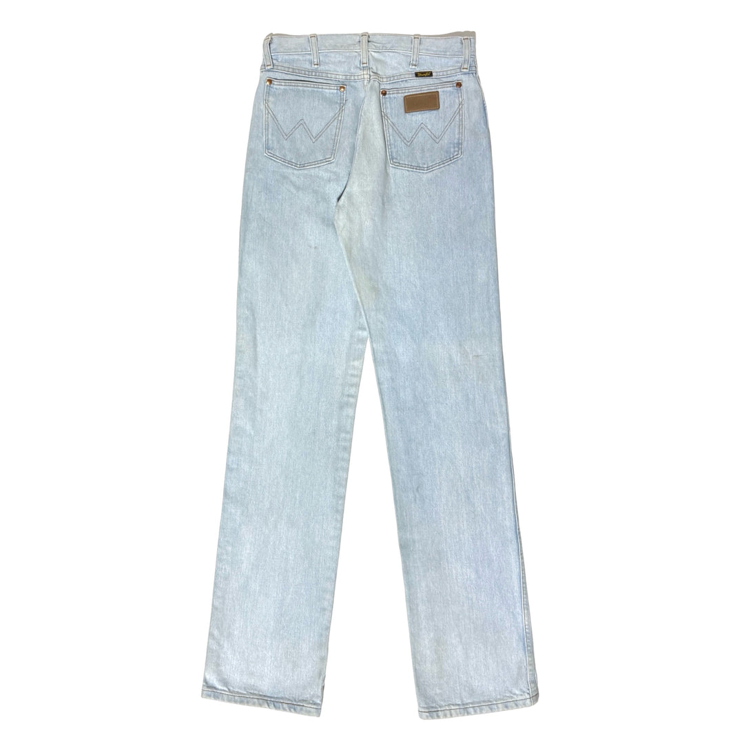 2000’S WRANGLER 13MWZ LIGHT WASH COWBOY CUT DENIM JEANS 30 X 36