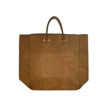 Cargar imagen en el visor de la galería, 1970’S THRASHED SUEDE LEATHER MADE IN USA TOTE BAG
