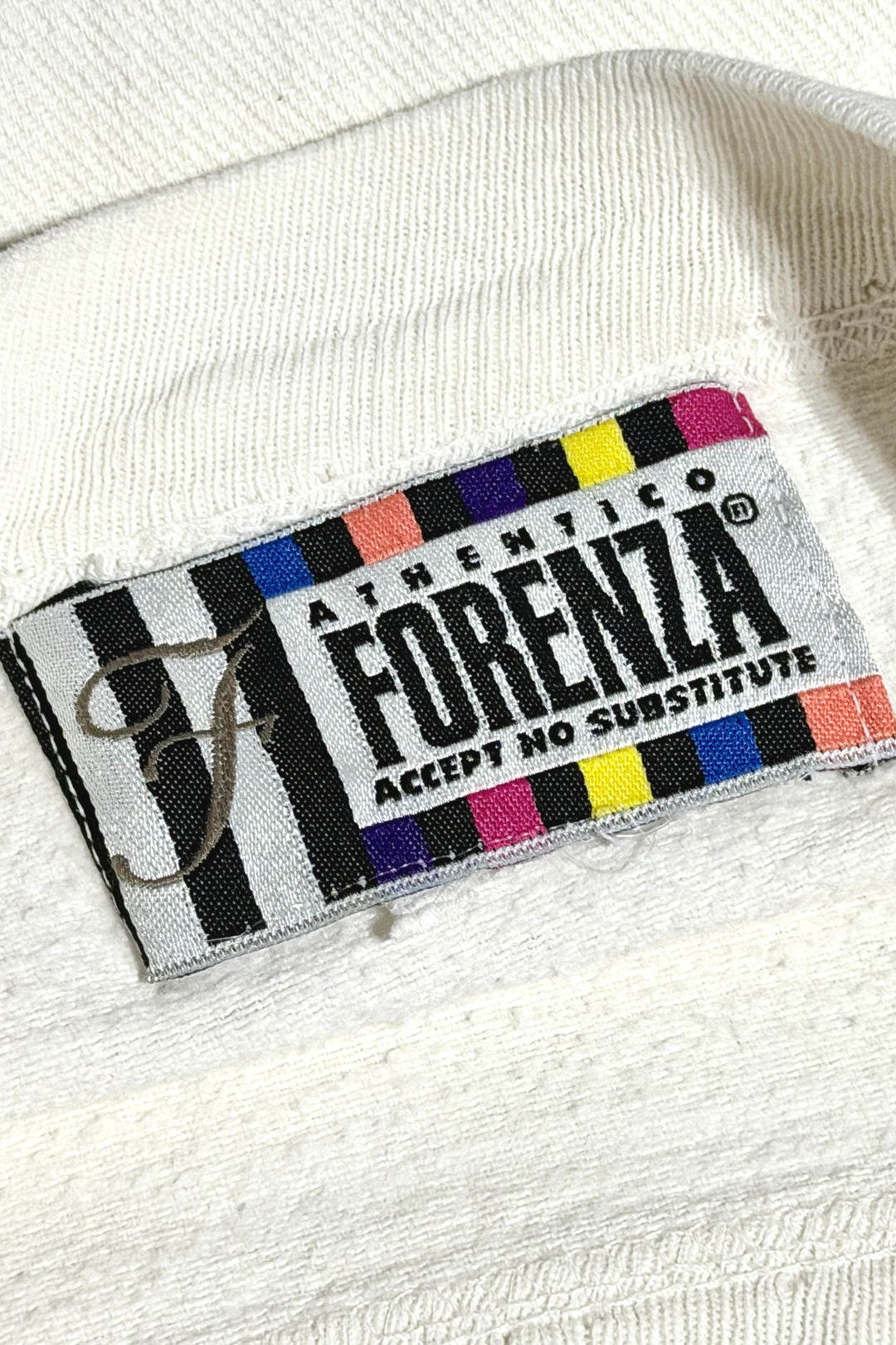 1980’S FORENZA MADE IN ITALY FLORAL PRINT BRUSHED FLEECE CREWNECK SWEATER X-LARGE