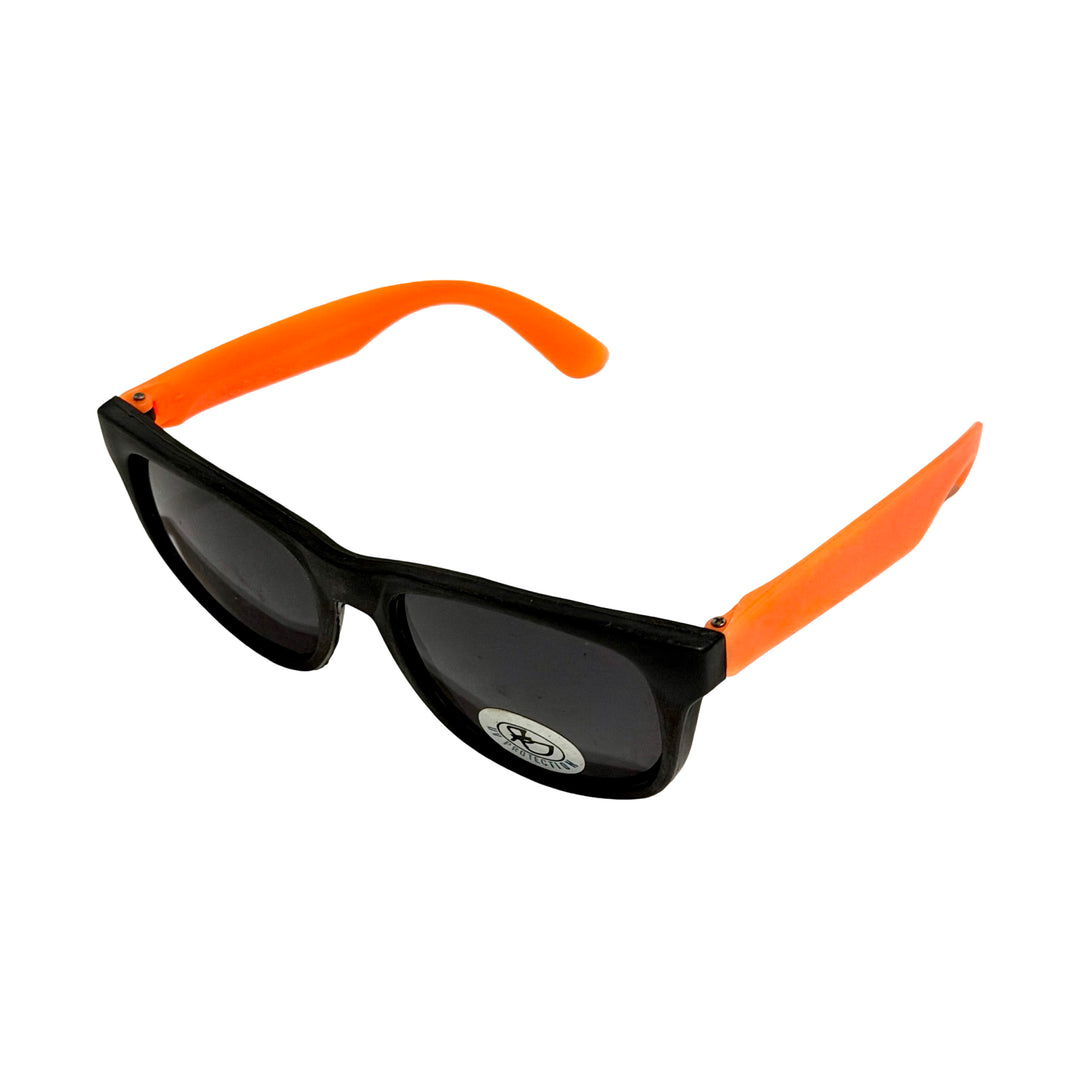 1990’S DEADSTOCK CONTRAST BLACK &amp; ORANGE WAYFARER STYLE SUNGLASSES