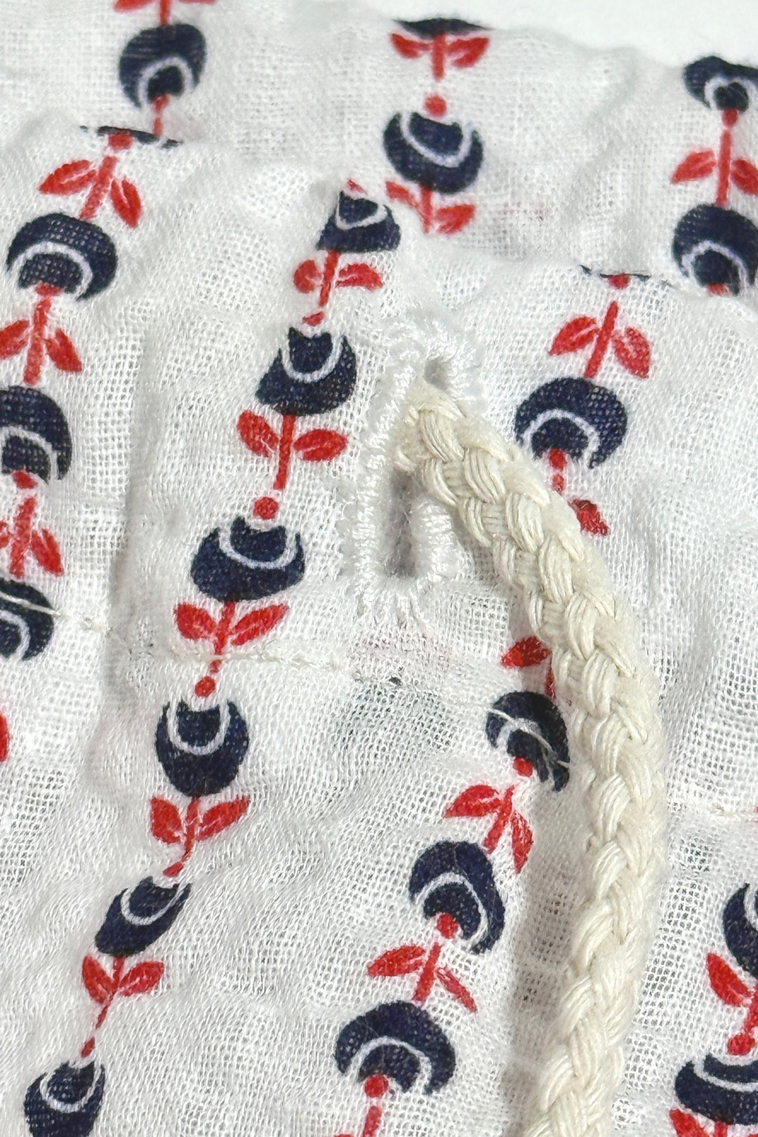 1960’S MASK HANDMADE FLORAL PRINTED SEERSUCKER SUMMER SET M/L