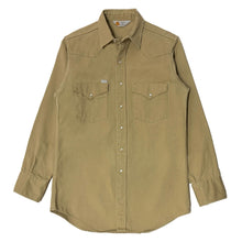 Load image into Gallery viewer, 1990’S CARHARTT MADE IN USA TAN DENIM WESTERN PEARL SNAP L/S B.D. SHIRT MEDIUM
