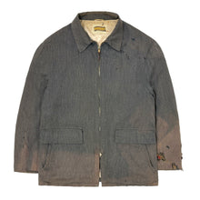 Load image into Gallery viewer, 1950’S THRASHED &amp; REPAIRED WINDBREAKER MADE IN USA CROPPED ZIP JACKET MEDIUM
