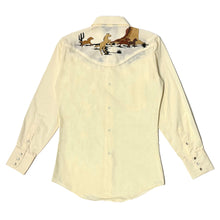 Load image into Gallery viewer, 1980’S LEVI’S MADE IN USA WILD HORSES PEARL SNAP WESTERN L/S SHIRT SMALL
