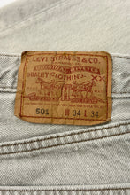 Load image into Gallery viewer, 1990’S LEVI’S MADE IN USA 501 SUN FADED GRAY DENIM JEANS 32 X 34
