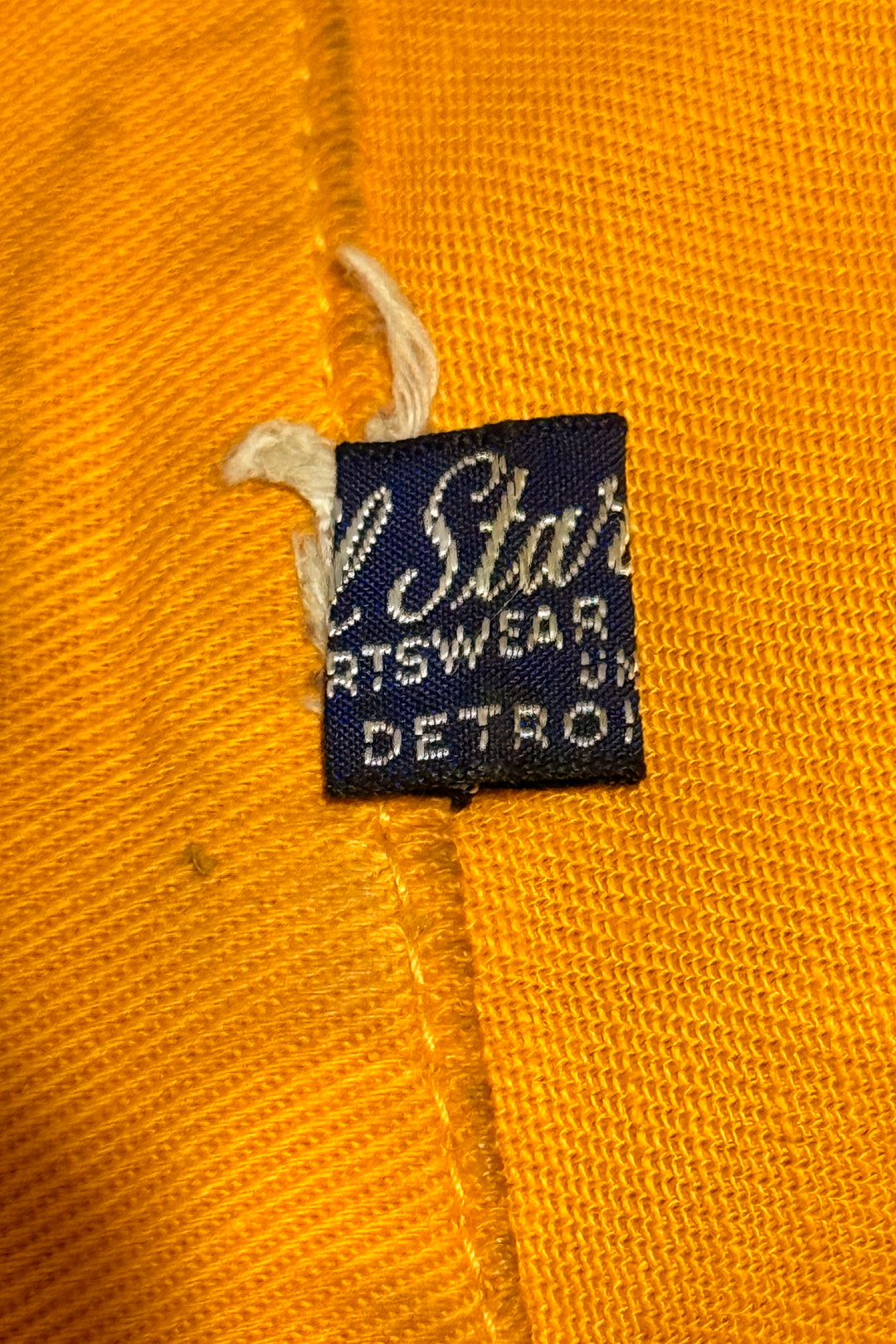 1940’S ALL STAR DETROIT UNION MADE IN USA CROPPED “MONROE SHOCK ABSORBERS” FLOCKED LOGO RACING JACKET LARGE
