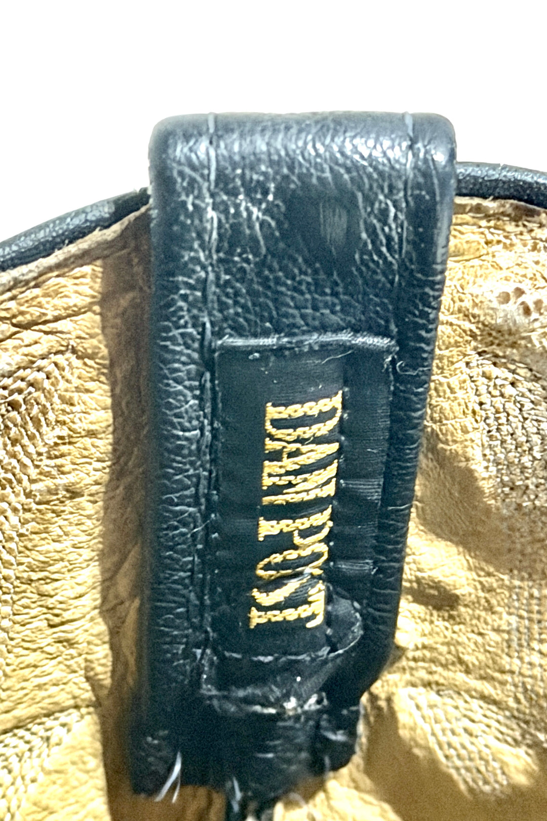 1970’S DAN POST MADE IN USA BLACK EMBROIDERED WESTERN POINTED TOE COWBOY BOOTS 9.5
