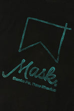 Cargar imagen en el visor de la galería, MASK WOOD BLOCK PRINT LOGO MADE IN USA CREWNECK T-SHIRT LARGE
