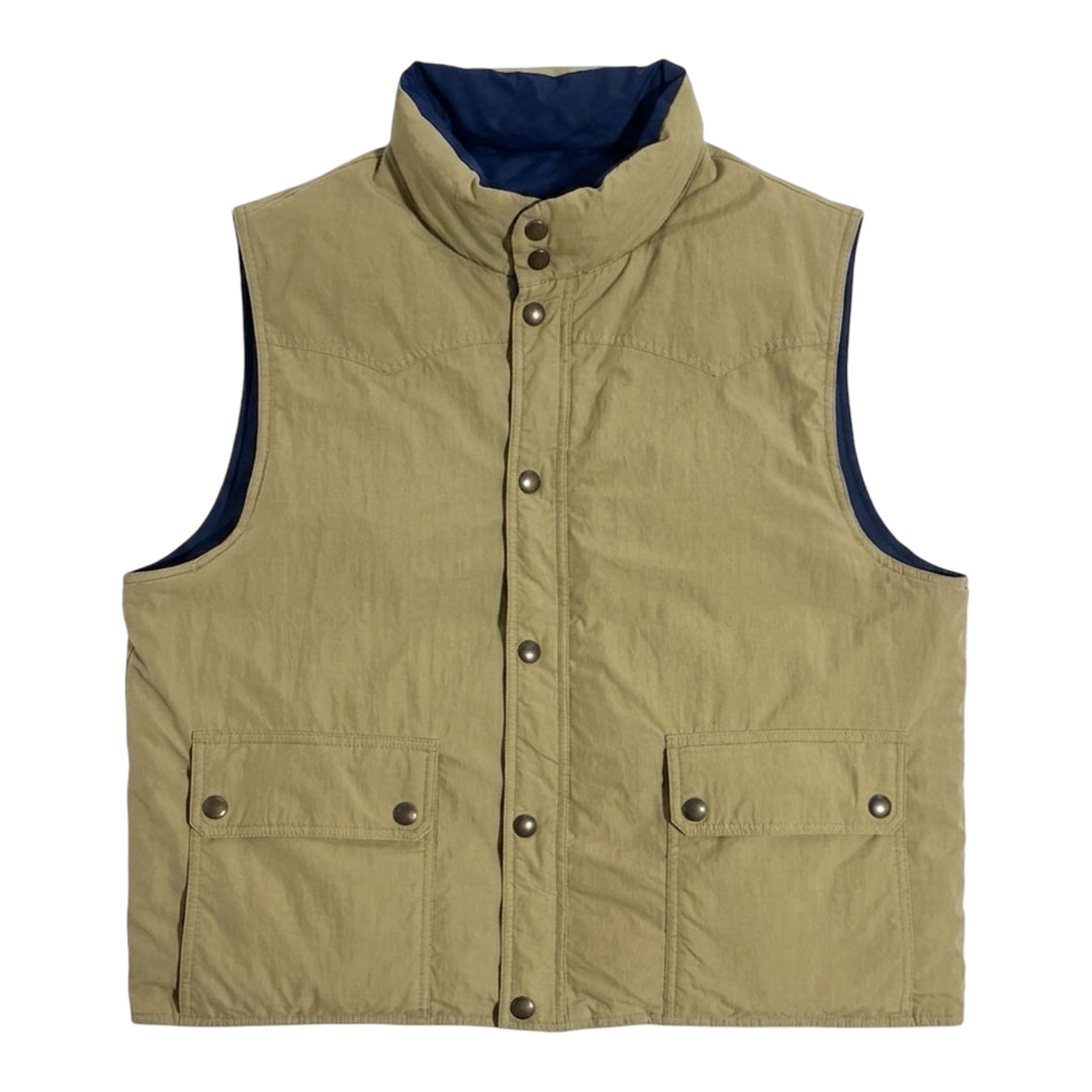 2000’S POLO RALPH LAUREN WESTERN QUILTED 100% GOOSE DOWN PUFFER VEST X-LARGE