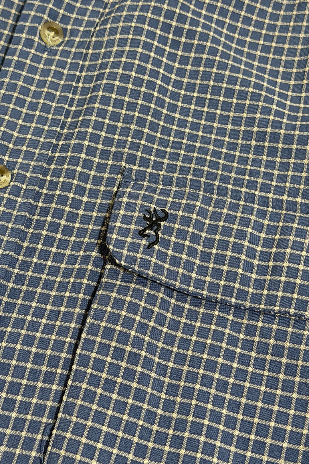 1990’S BROWNING RBO TREKWEAR CHECK WOVEN HIKING L/S B.D. SHIRT X-LARGE