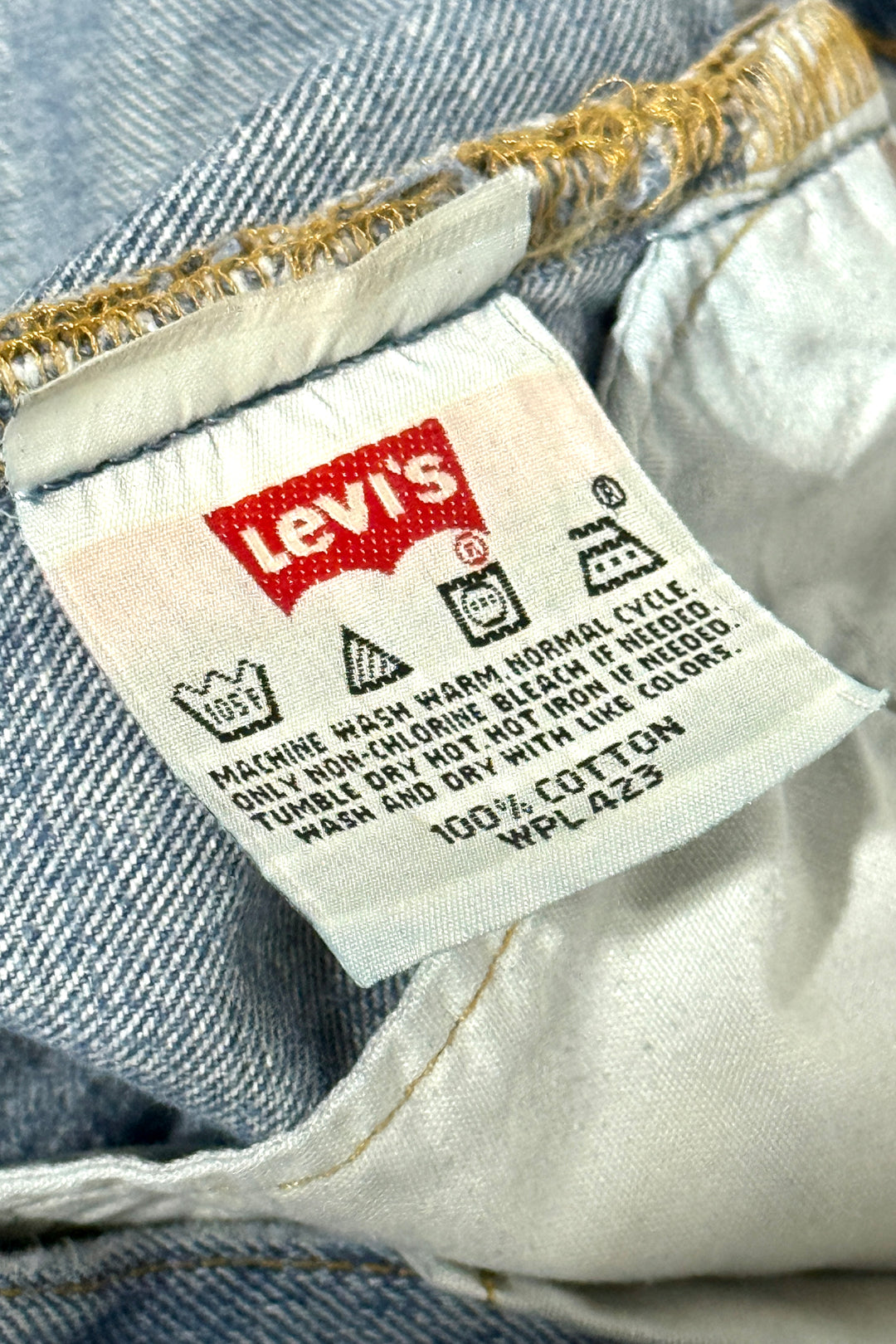 1990’S LEVI’S 501 PERFECT WASH FADED DENIM JEANS 36 X 36