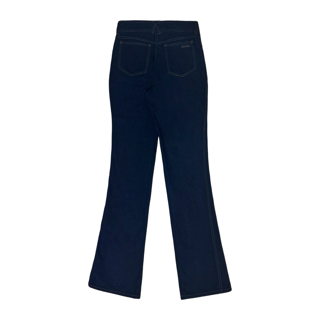 1970’S SISLEY WESTERNWEAR MADE IN FRANCE DARK DENIM HIGH WAISTED BOOTCUT JEANS 30 X 36
