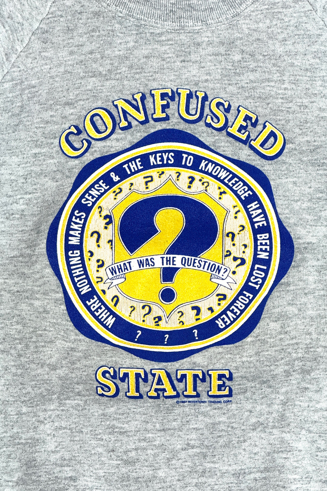 1980’S DAZED & CONFUSED UNIVERSITY MADE IN USA RAGLAN SLEEVE CREWNECK SWEATER LARGE