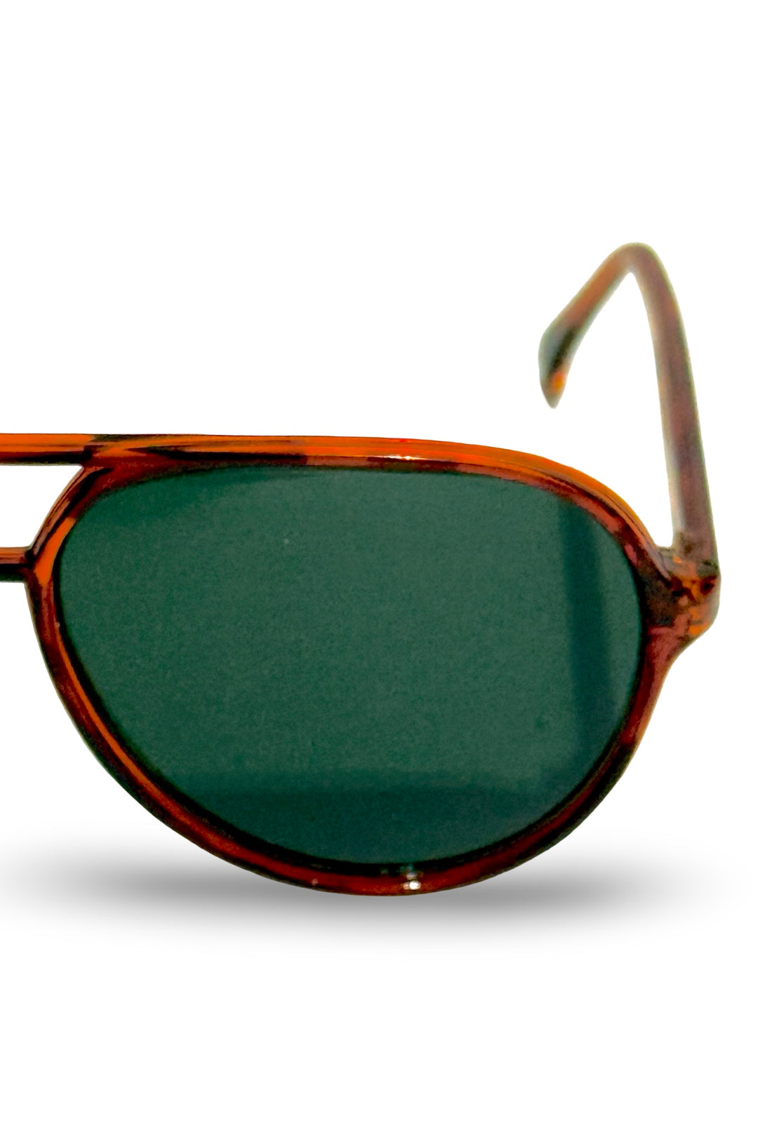 1970’S TORTOISE SHELL ACETATE SMOKE LENSE AVIATOR SUNGLASSES