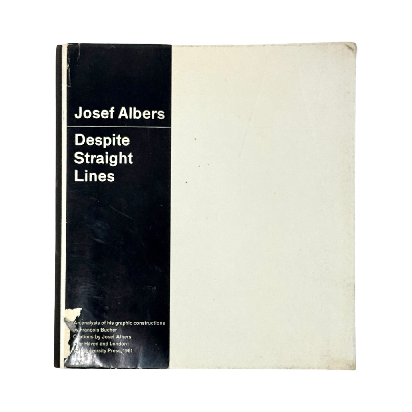 JOSEF ALBERS DESPITE STRAIGHT LINES FIRST EDITION BOOK