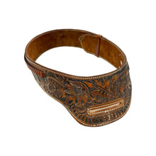 Load image into Gallery viewer, 1970’S J NUNEZ WESTERN HAND TOOLED LEATHER HOLSTER BELT 38
