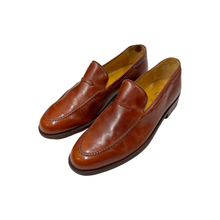 Load image into Gallery viewer, 1980’S LOPEZ TAIBO HANDMADE IN BRAZIL BROWN LEATHER LOAFER SHOES 11
