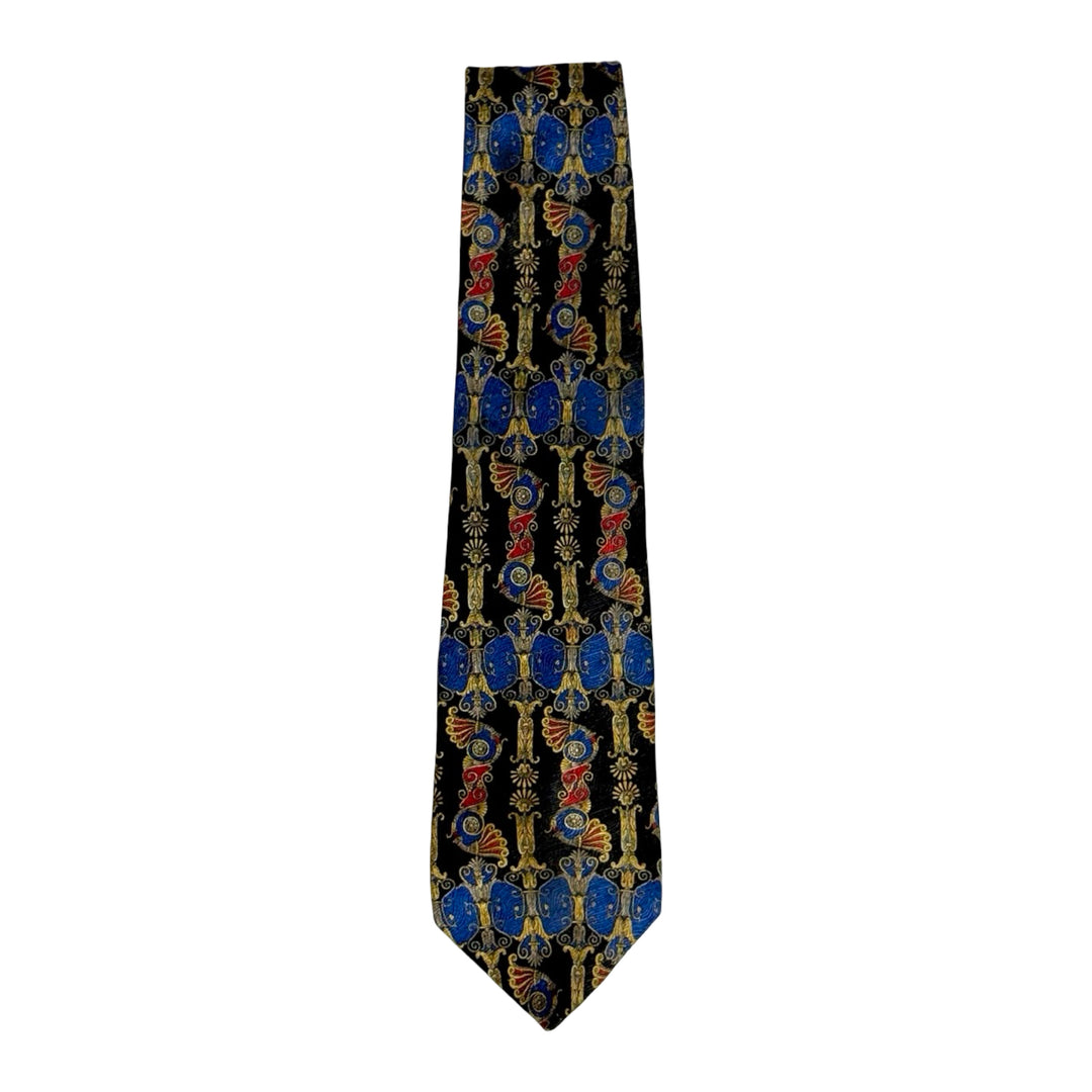 1980’S EVAN-PICONE MADE IN USA 100% SILK PRINTED NECKTIE