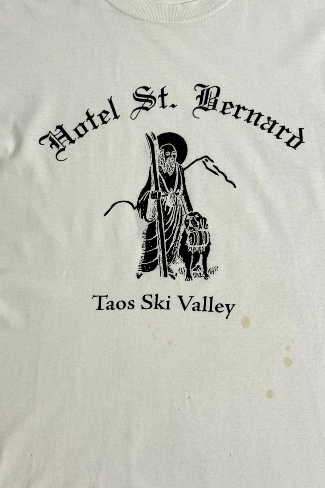 1990’S HOTEL ST. BERNARD TAOS NEW MEXICO MADE IN USA WHITE S/S T-SHIRT LARGE