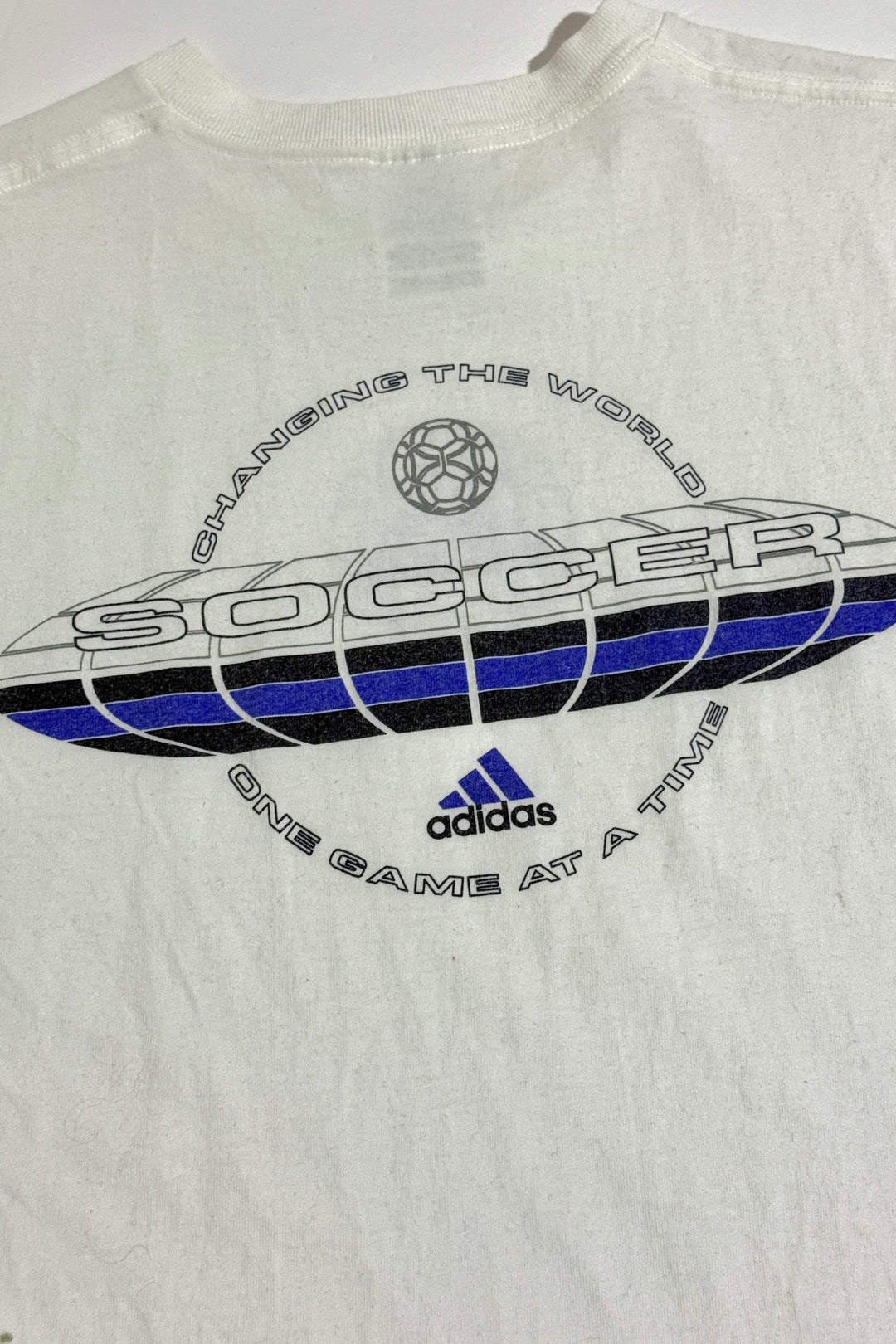 2000’S Y2K ADIDAS MADE IN USA TECH TRIFOIL S/S T-SHIRT MEDIUM