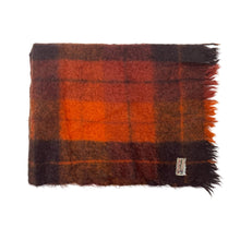 Load image into Gallery viewer, 1960’S GLEN CREE MADE IN SCOTLAND 100% MOHAIR WOOL TARTAN PLAID 45” X 50” BLANKET
