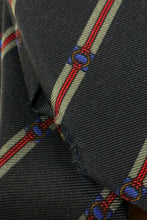 Load image into Gallery viewer, 1970’S GUCCI MADE IN ITALY 100% SILK THRASHED STRIPED HANDMADE TIE
