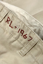 Load image into Gallery viewer, 1990’S POLO RALPH LAUREN FLAT FRONT MILITARY KHAKI CHINO PANTS 34 X 30
