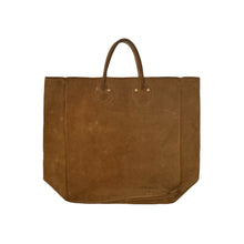 Cargar imagen en el visor de la galería, 1970’S THRASHED SUEDE LEATHER MADE IN USA TOTE BAG
