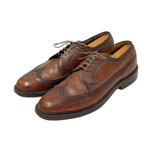 Cargar imagen en el visor de la galería, 1950’S PHI-BATES MADE IN USA PEBBLE GRAIN LEATHER LONGWING SHOES 11.5
