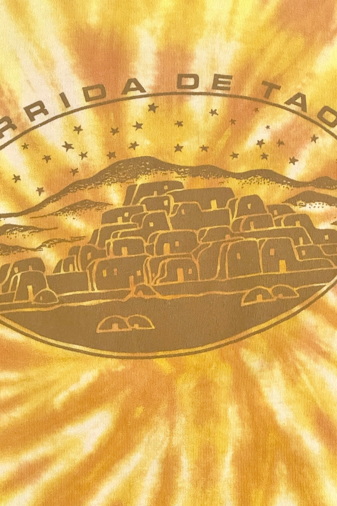 1990’S TAOS MADE IN USA CROPPED TIE DYE L/S T-SHIRT LARGE